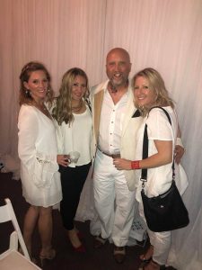 family in white