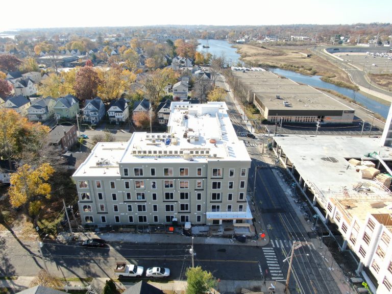 aerial photo of construction site