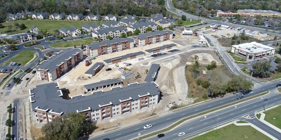 Mayfair birds-eye view apartment buildings